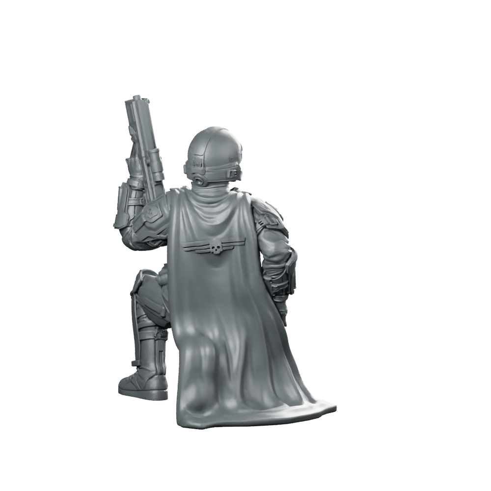 Democracy Troopers Helljumper A4 Miniature Armored Rifleman Miniature 360 Spin 05
