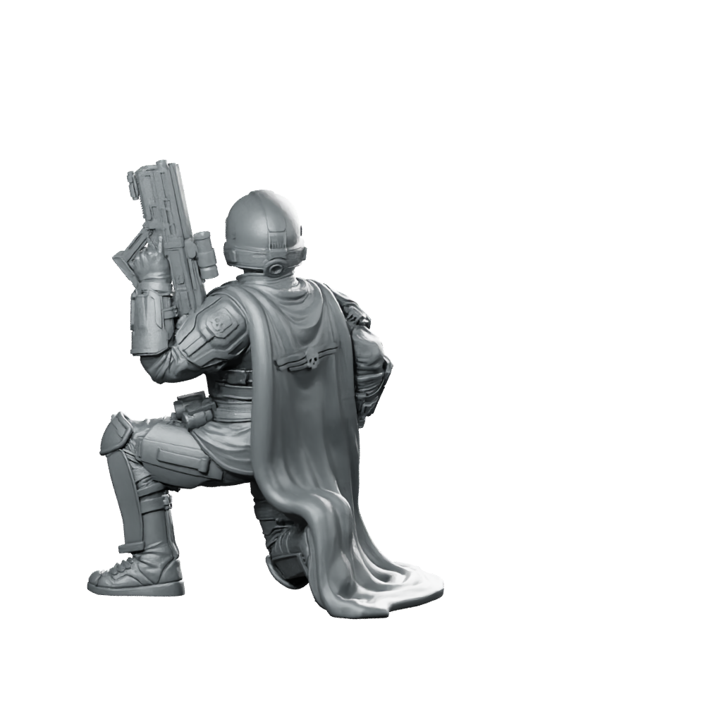 Democracy Troopers Helljumper A4 Miniature Armored Rifleman Miniature 360 Spin 06
