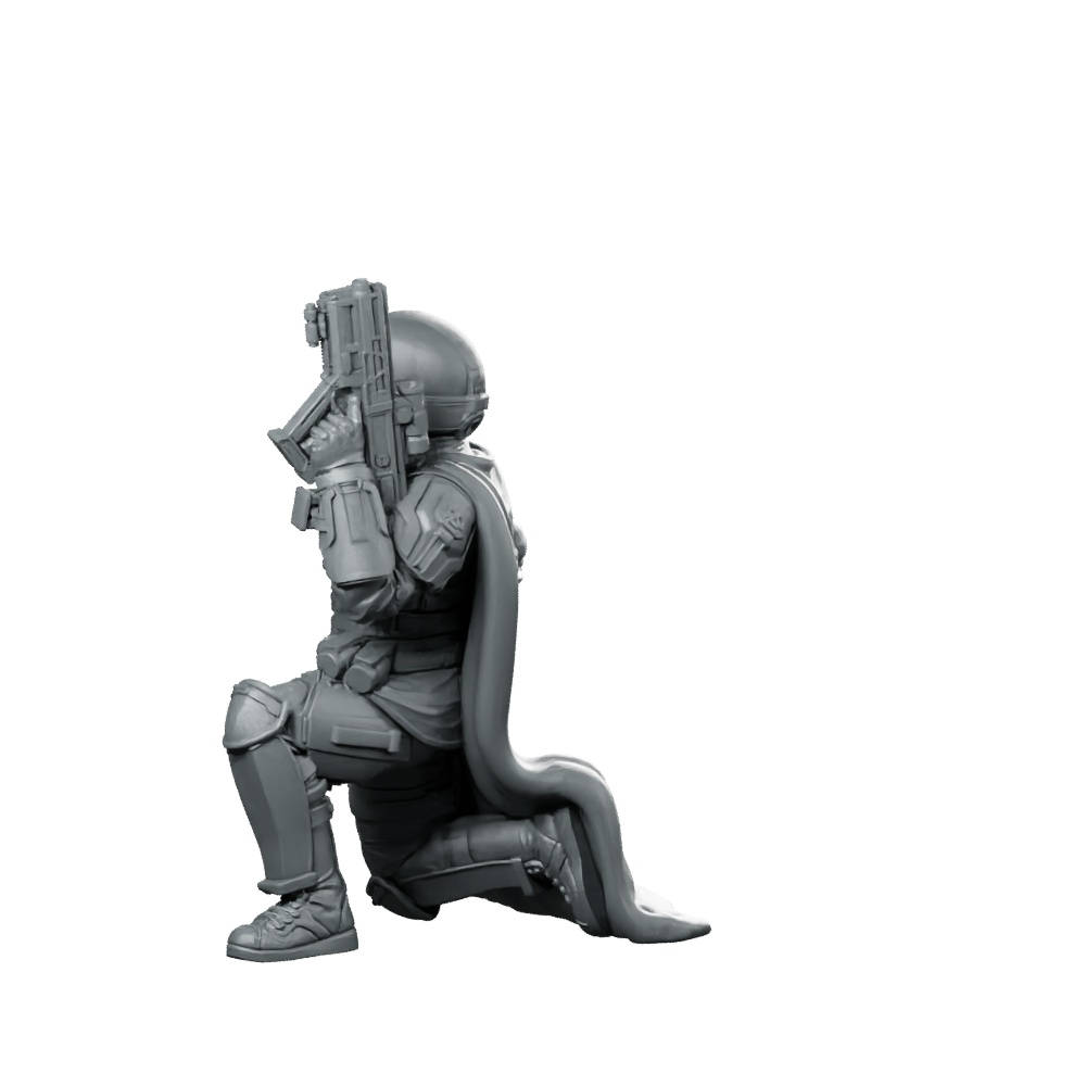 Democracy Troopers Helljumper A4 Miniature Armored Rifleman Miniature 360 Spin 07