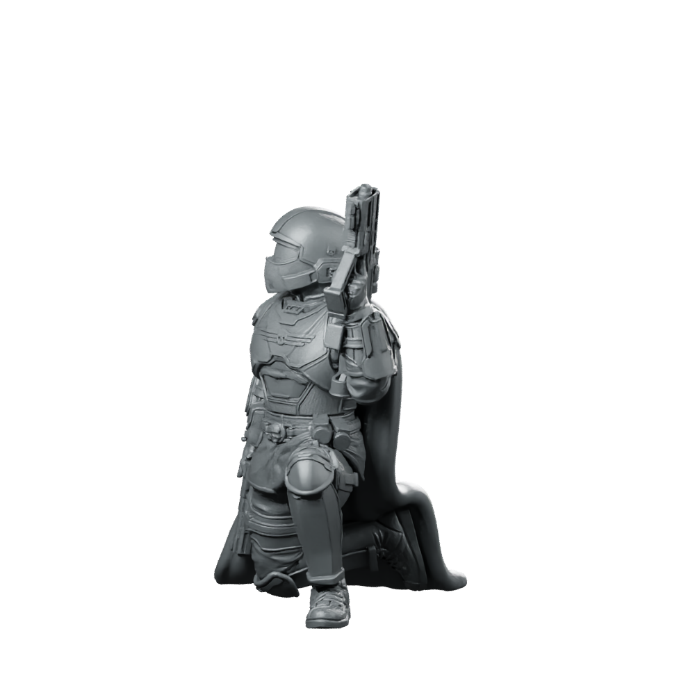 Democracy Troopers Helljumper A4 Miniature Armored Rifleman Miniature 360 Spin 08