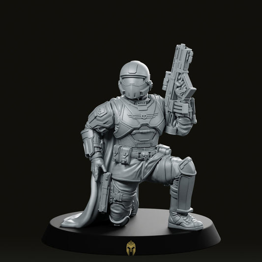 Democracy Troopers Helljumper A4 Miniature -Papsikels Miniatures - We Print Miniatures