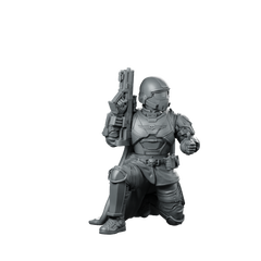 Democracy Troopers Helljumper A5 Miniature Stealth Paratrooper Operative Miniature 360 Spin 01