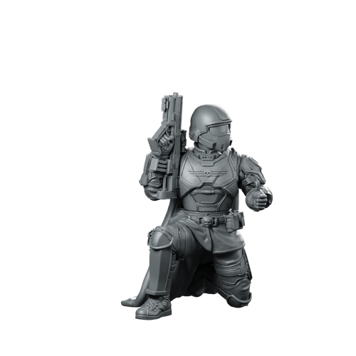 Democracy Troopers Helljumper A5 Miniature Stealth Paratrooper Operative Miniature 360 Spin 01