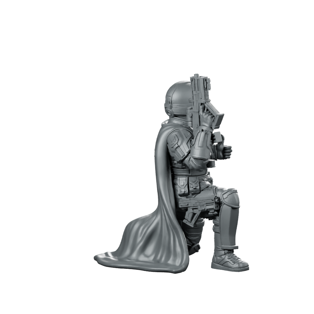 Democracy Troopers Helljumper A5 Miniature Stealth Paratrooper Operative Miniature 360 Spin 03