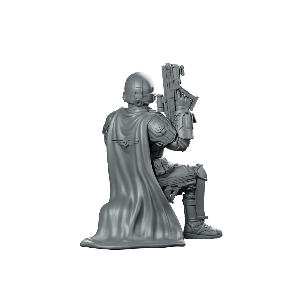 Democracy Troopers Helljumper A5 Miniature Stealth Paratrooper Operative Miniature 360 Spin 04