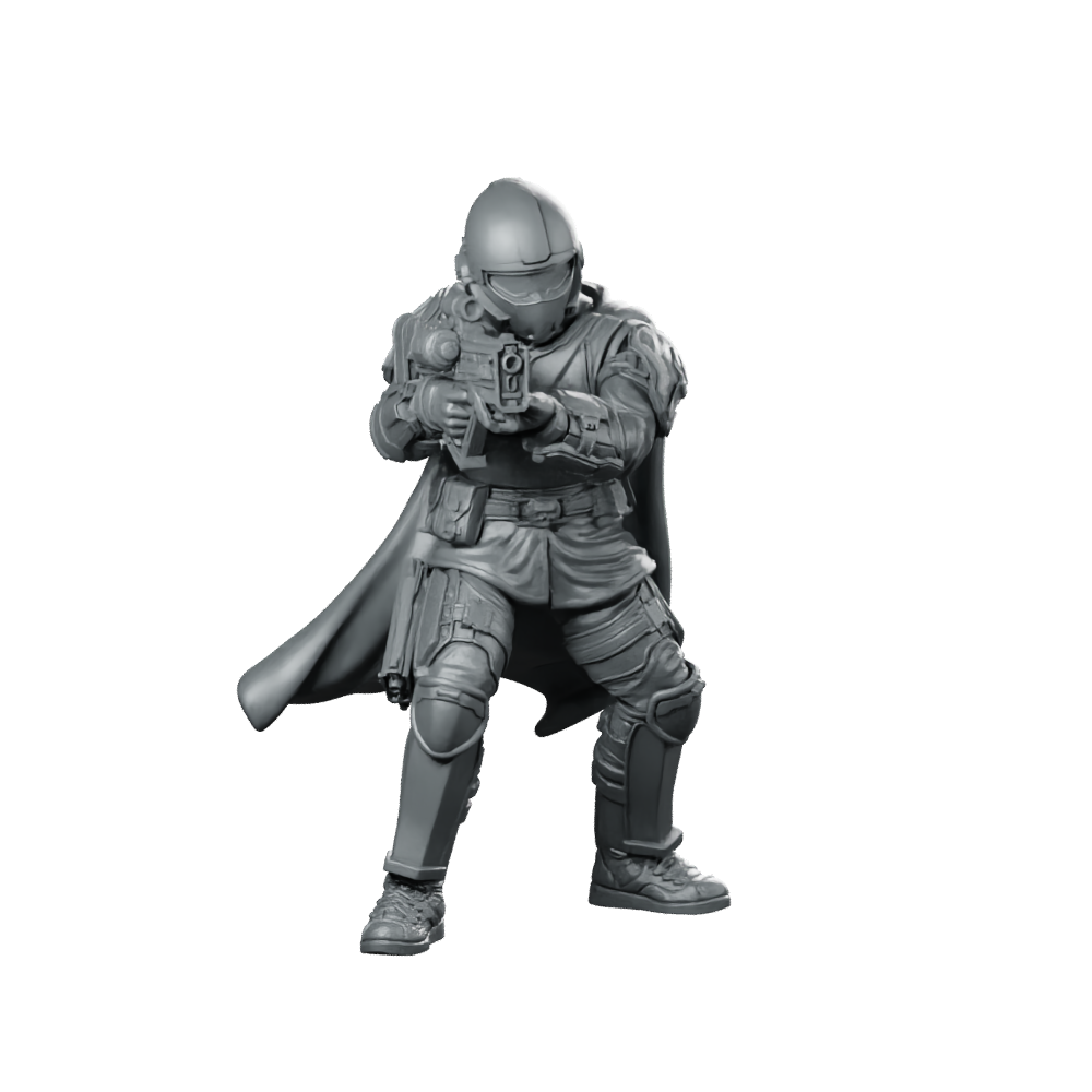 Democracy Helljumper A7 Miniature Armored Trooper Rifleman Miniature 360 Spin 01