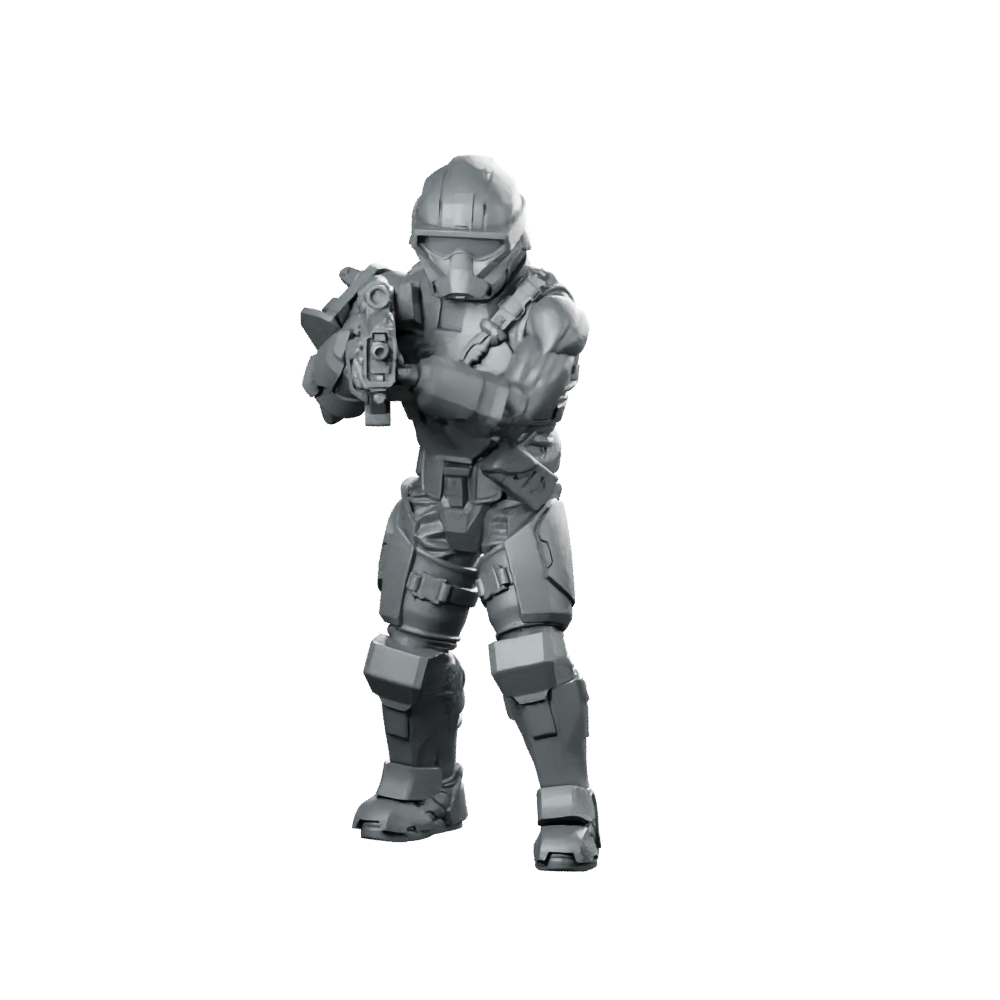 Democracy Troopers Hellraider A4 Assault Trooper Miniature 360 Spin 01
