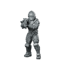Democracy Troopers Hellraider A4 Assault Trooper Miniature 360 Spin 01