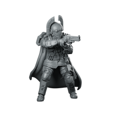 Democracy Troopers Hellstriker A1 Miniature Sci-Fi Marksman Sharpshooter Miniature 360 Spin 01