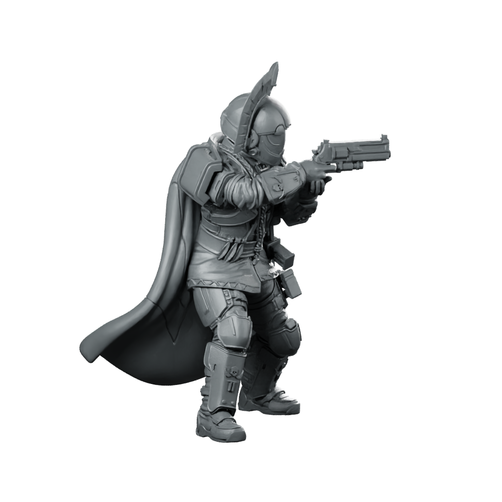 Democracy Troopers Hellstriker A1 Miniature Sci-Fi Marksman Sharpshooter Miniature 360 Spin 02