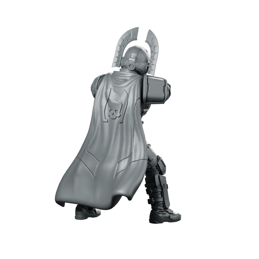 Democracy Troopers Hellstriker A1 Miniature Sci-Fi Marksman Sharpshooter Miniature 360 Spin 04