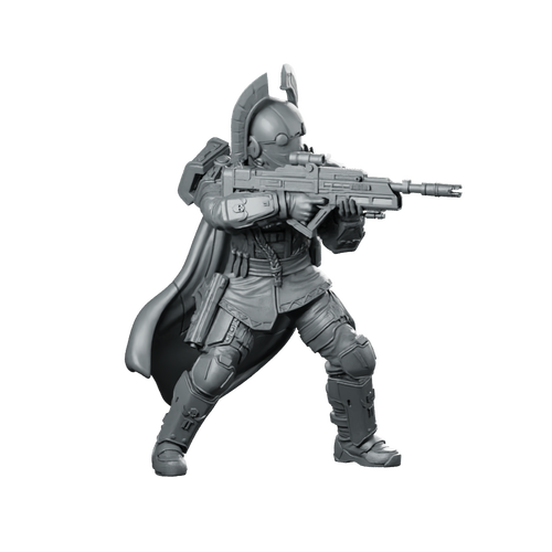 Democracy Troopers Hellstriker A3 Miniature Sci-Fi Soldier Miniature 360 Spin 01