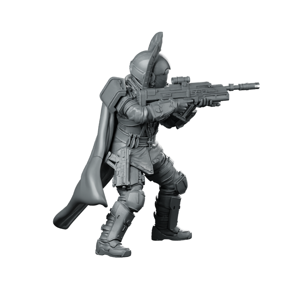 Democracy Troopers Hellstriker A3 Miniature Sci-Fi Soldier Miniature 360 Spin 02