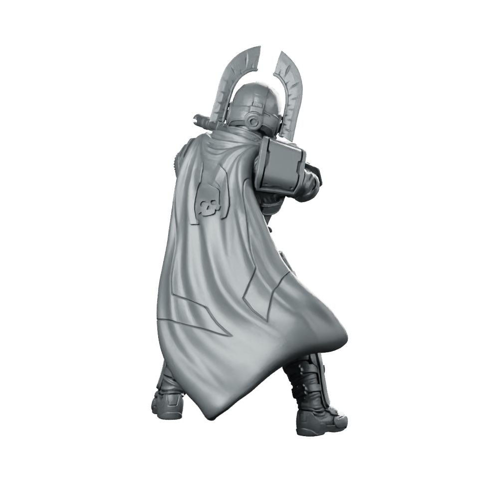 Democracy Troopers Hellstriker A3 Miniature Sci-Fi Soldier Miniature 360 Spin 04