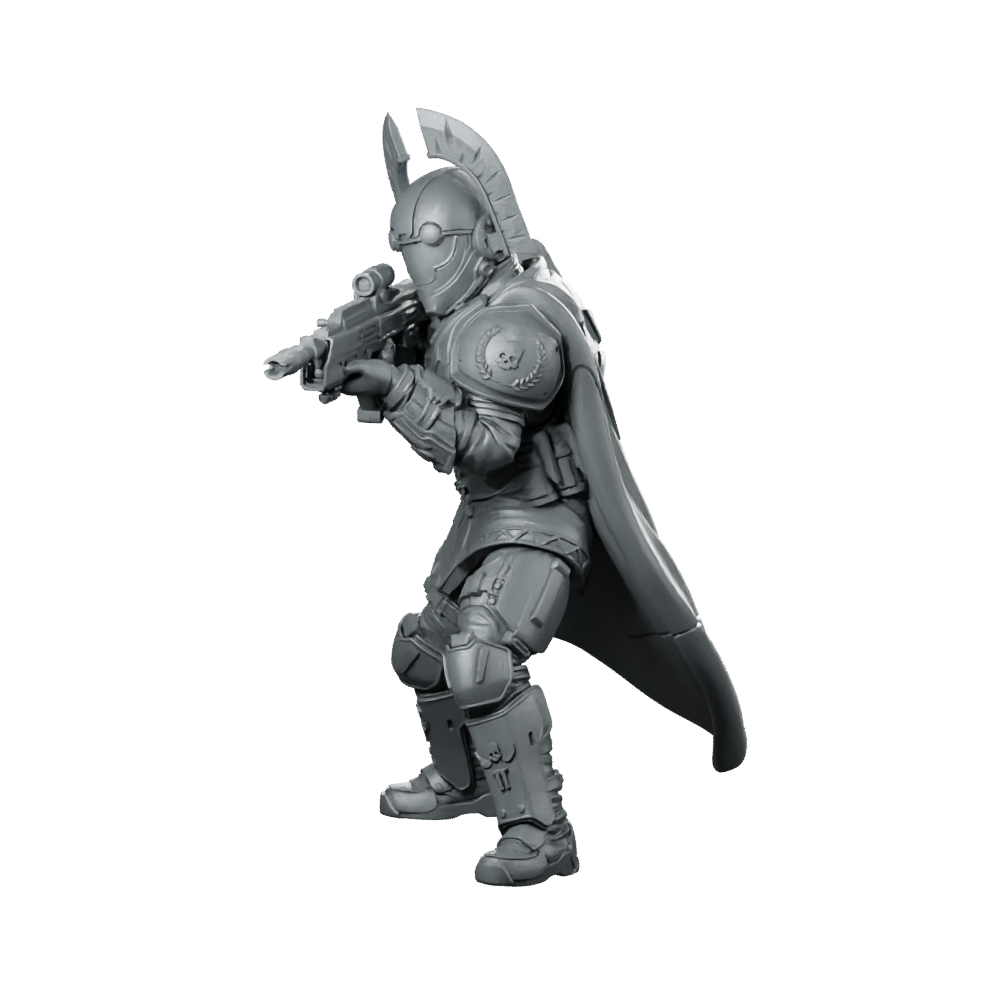Democracy Troopers Hellstriker A3 Miniature Sci-Fi Soldier Miniature 360 Spin 07