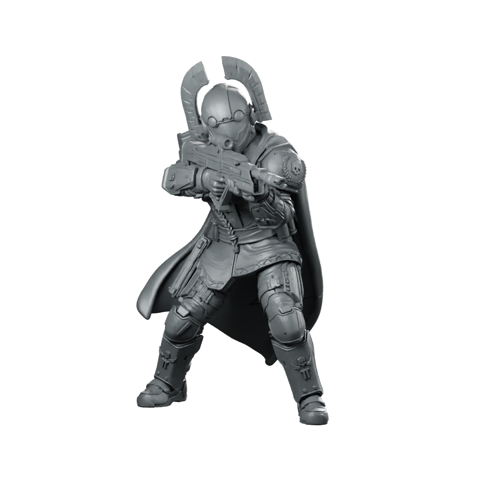Democracy Troopers Hellstriker A3 Miniature Sci-Fi Soldier Miniature 360 Spin 08