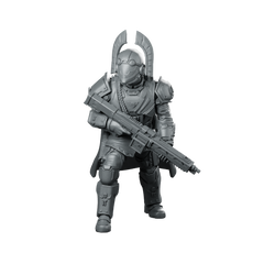 Democracy Troopers Hellstriker A4 Miniature Armored Rifleman Sci-Fi Miniature 360 Spin 01