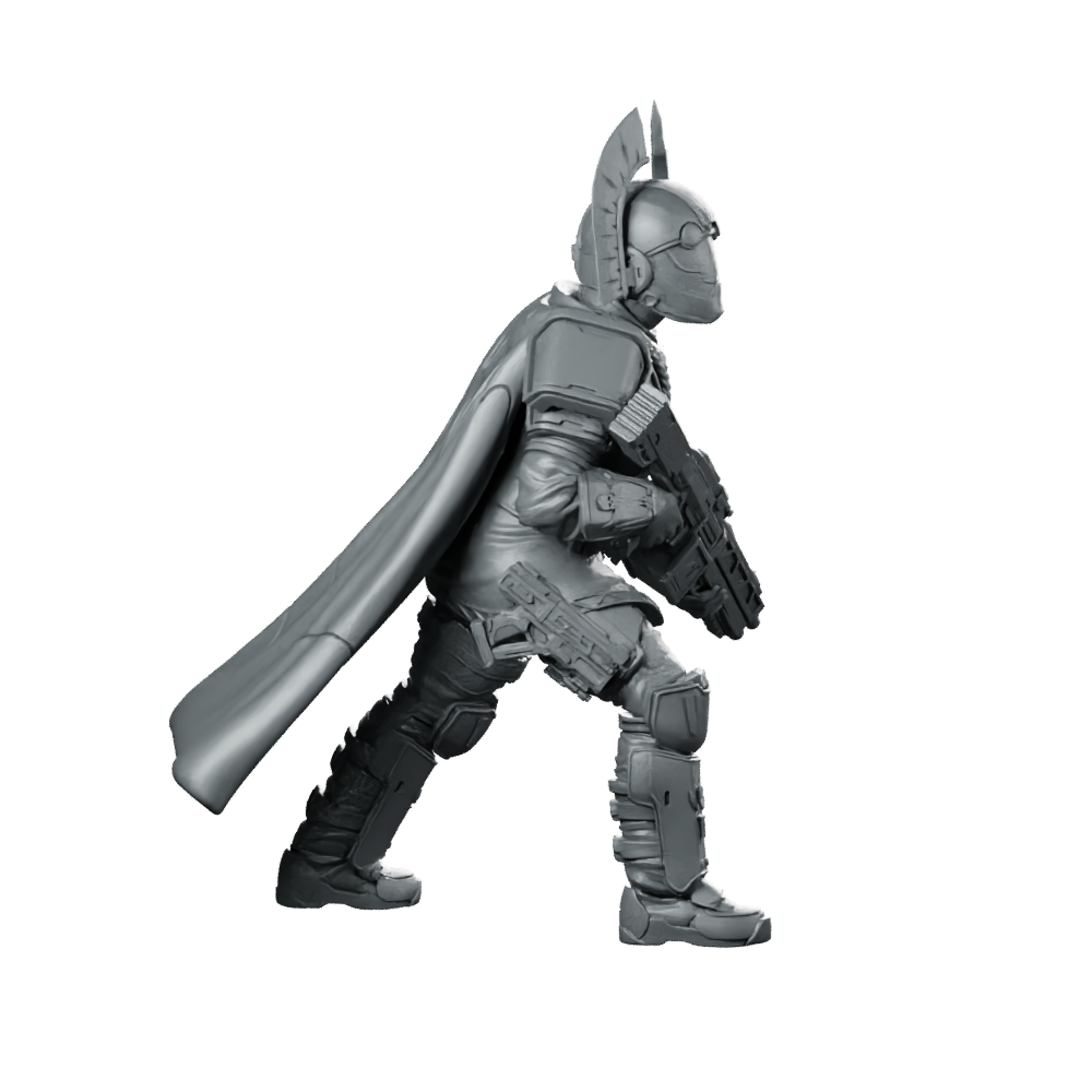 Democracy Troopers Hellstriker A4 Miniature Armored Rifleman Sci-Fi Miniature 360 Spin 03