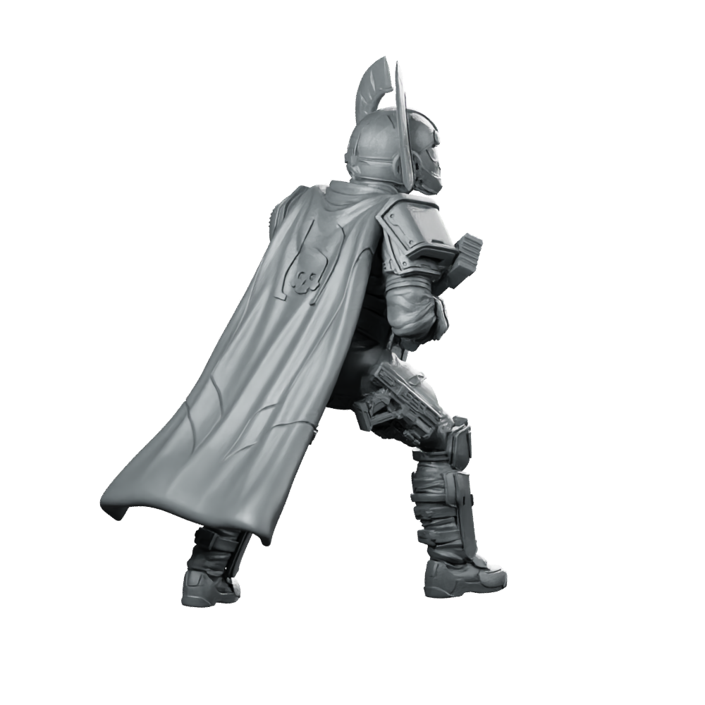 Democracy Troopers Hellstriker A4 Miniature Armored Rifleman Sci-Fi Miniature 360 Spin 04