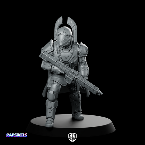 Democracy Troopers Hellstriker A4 Miniature Armored Rifleman Sci-Fi