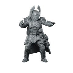 Democracy Troopers Hellstriker A6 Miniature Armored Pointing Soldier Miniature 360 Spin 01