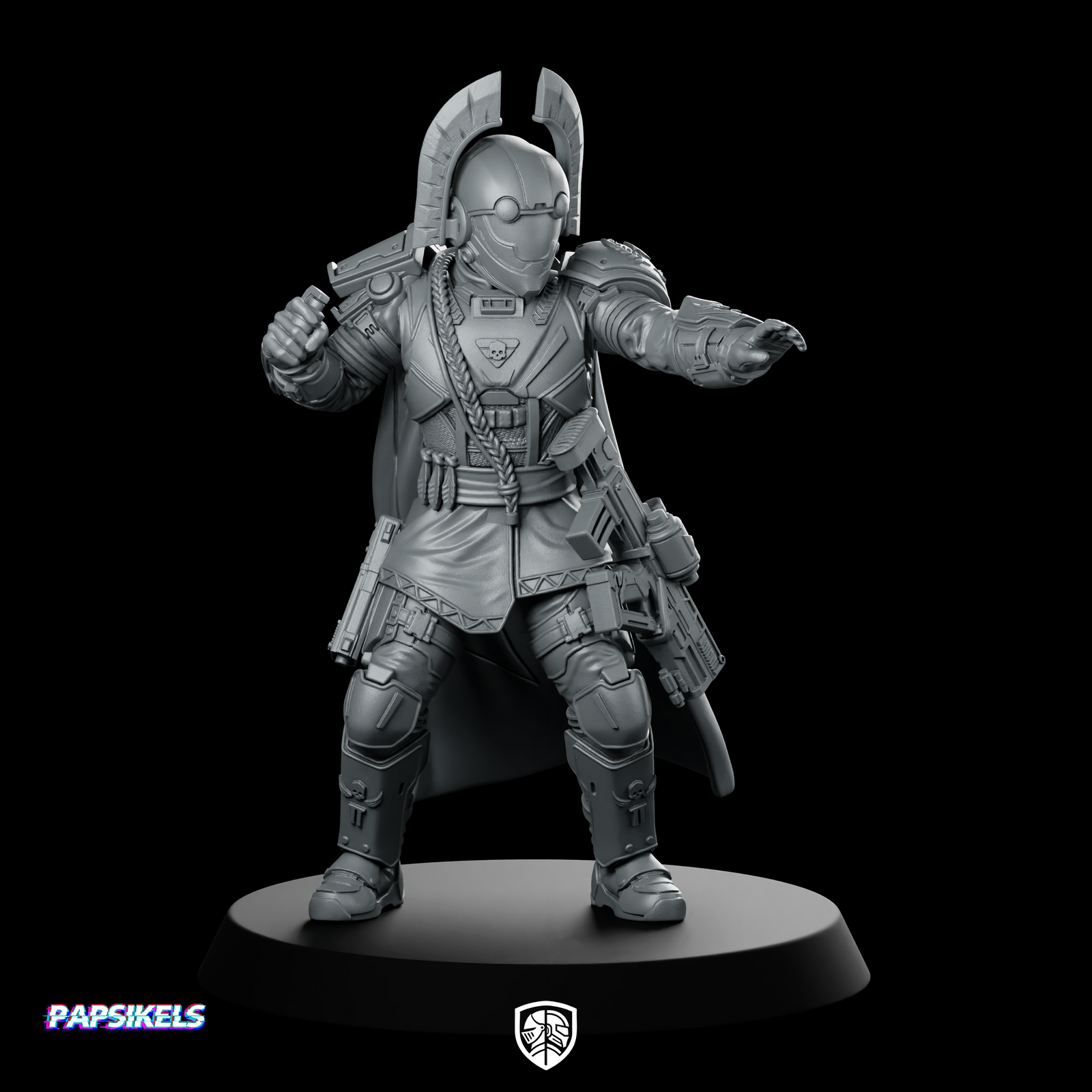 Democracy Troopers Hellstriker A6 Miniature Armored Pointing Soldier