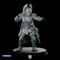 Democracy Troopers Hellstriker A6 Miniature Armored Pointing Soldier