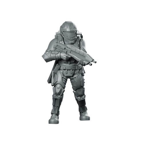 Democracy Troopers Recon Helljumper Captain Miniature Armored Leader - Papsikels Miniatures - We Print Miniatures