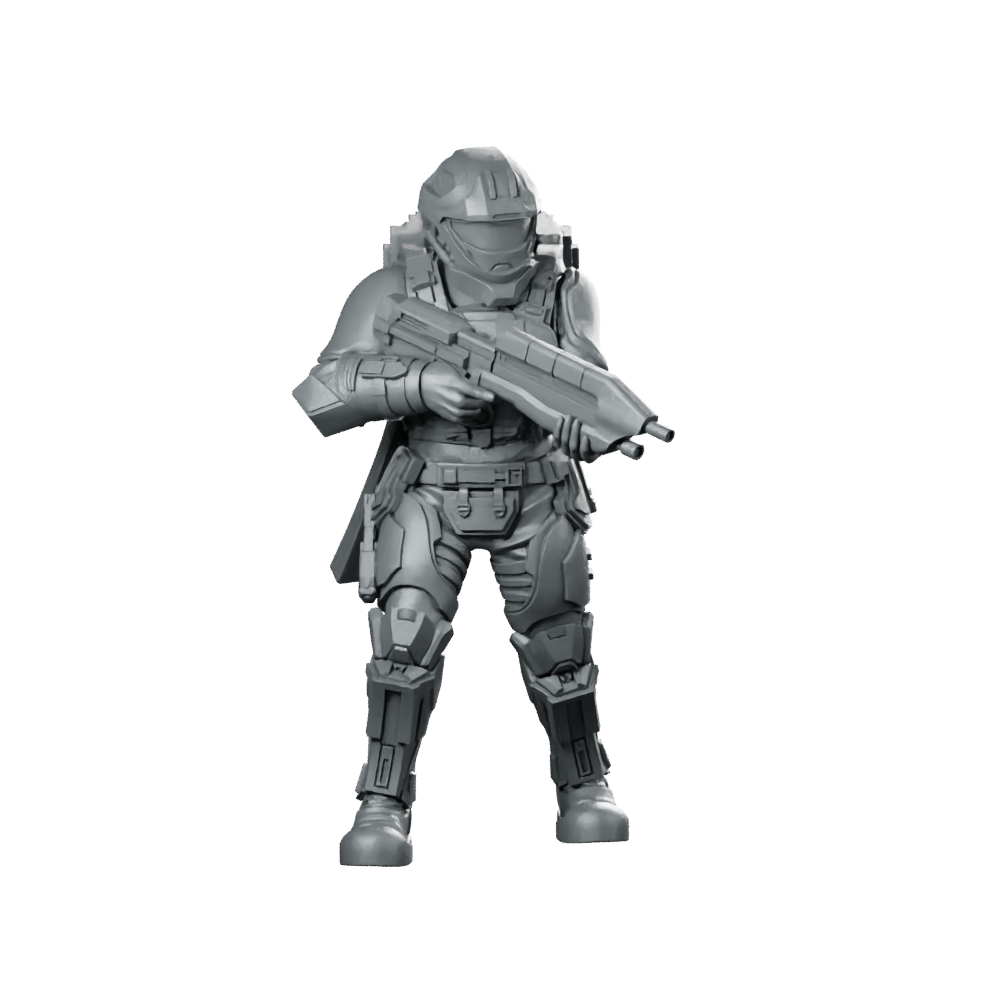 Democracy Troopers Recon Helljumper Captain Miniature Armored Leader Miniature 360 Spin 01