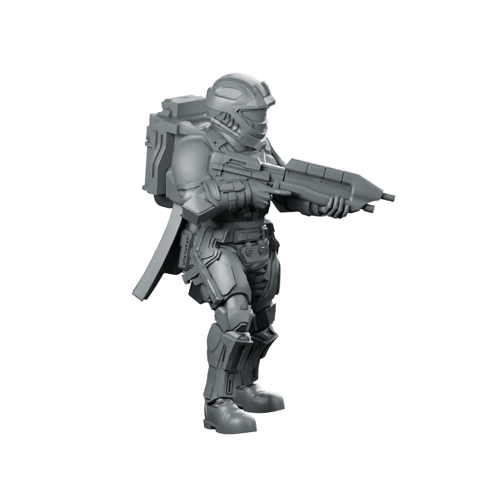 Democracy Troopers Recon Helljumper Captain Miniature Armored Leader - Papsikels Miniatures - We Print Miniatures