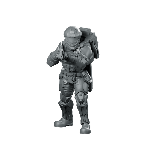 Democracy Troopers Recon Helljumper Shotgunner Miniature Armoured Shotgun - Papsikels Miniatures - We Print Miniatures