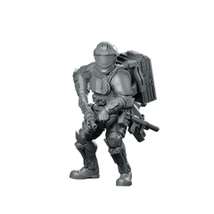 Democracy Troopers Recon Helljumper Sterilizer Miniature Sci - Fi Soldier - Papsikels Miniatures - We Print Miniatures