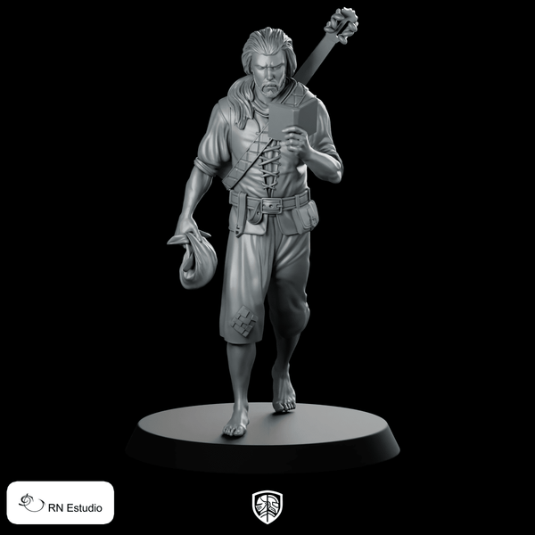 Destruction Miniature Scholar Adventurer - RN Estudio - We Print Miniatures