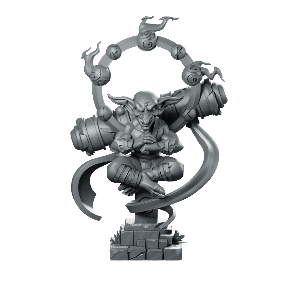 Dharma Goblin Master Miniature Fantasy Monk RPG - CastNPlay - We Print Miniatures