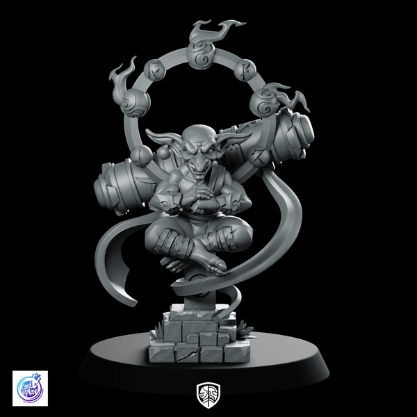 Dharma Goblin Master Miniature Fantasy Monk RPG - CastNPlay - We Print Miniatures