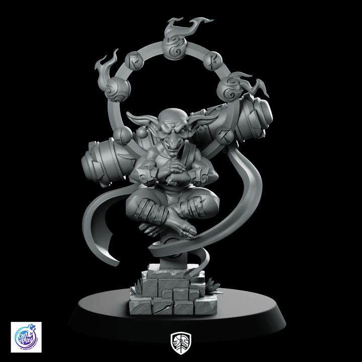 Dharma Goblin Master Miniature Fantasy Monk RPG