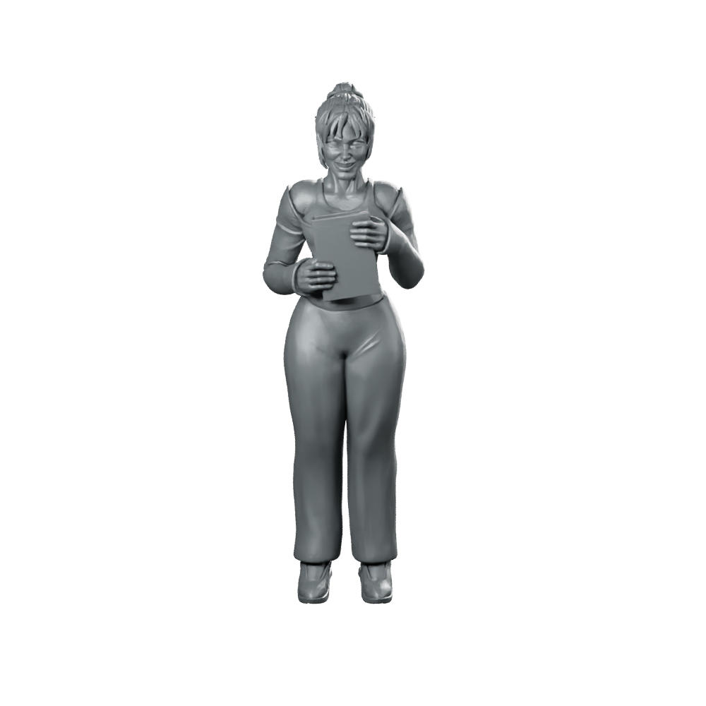Digital Companion Domestic Partner 1 Miniature Sci-Fi Operative Miniature 360 Spin 01
