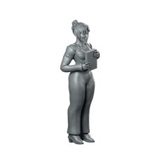 Digital Companion Domestic Partner 1 Miniature Sci-Fi Operative Miniature 360 Spin 02