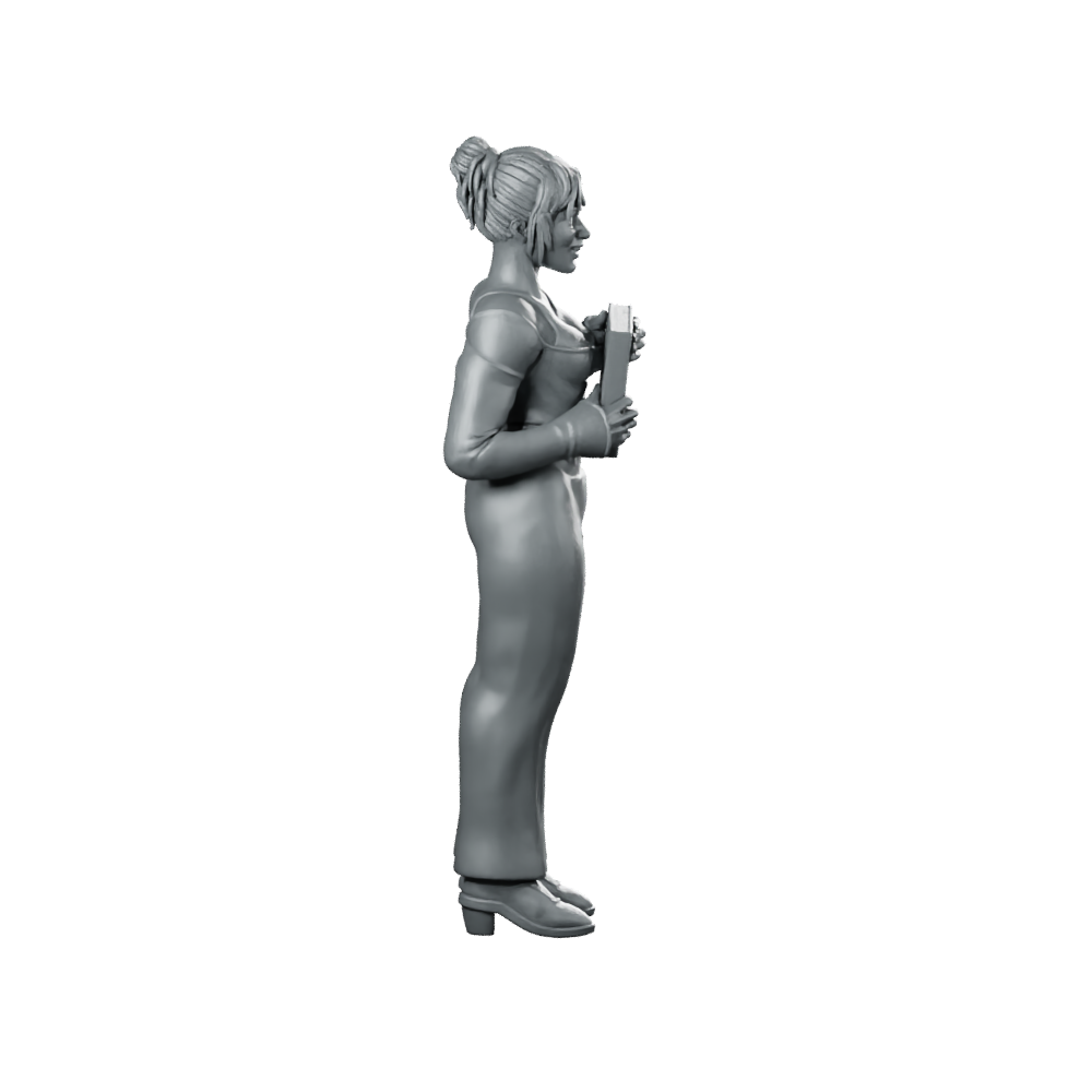 Digital Companion Domestic Partner 1 Miniature Sci-Fi Operative Miniature 360 Spin 03