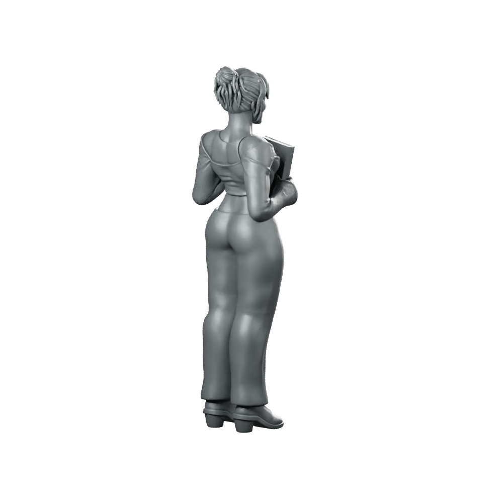 Digital Companion Domestic Partner 1 Miniature Sci-Fi Operative Miniature 360 Spin 04