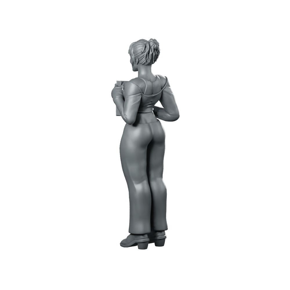 Digital Companion Domestic Partner 1 Miniature Sci-Fi Operative Miniature 360 Spin 06
