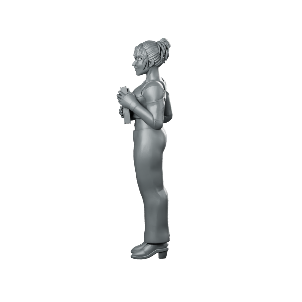 Digital Companion Domestic Partner 1 Miniature Sci-Fi Operative Miniature 360 Spin 07