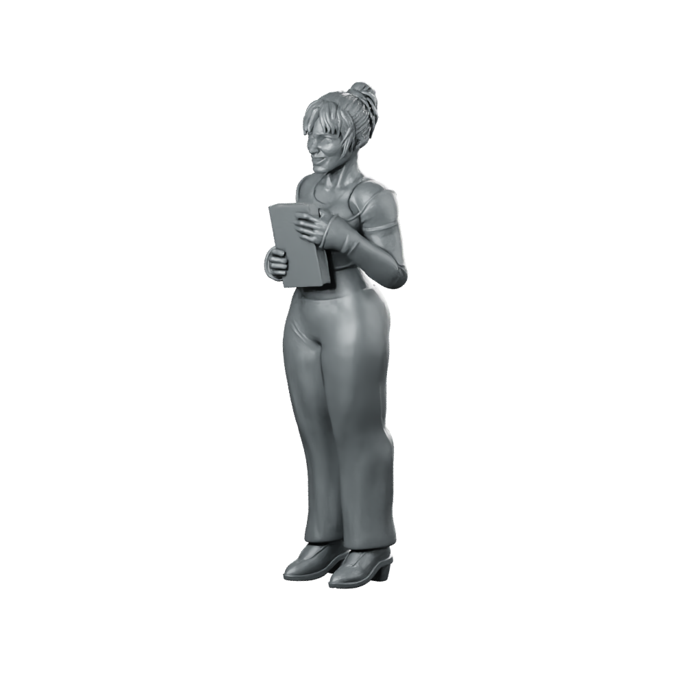 Digital Companion Domestic Partner 1 Miniature Sci-Fi Operative Miniature 360 Spin 08