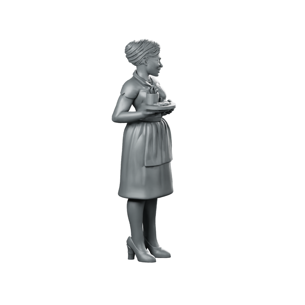 Digital Companion Domestic Partner 2 Miniature Cyberpunk Server Miniature 360 Spin 03