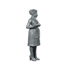 Digital Companion Domestic Partner 2 Miniature Cyberpunk Server Miniature 360 Spin 03