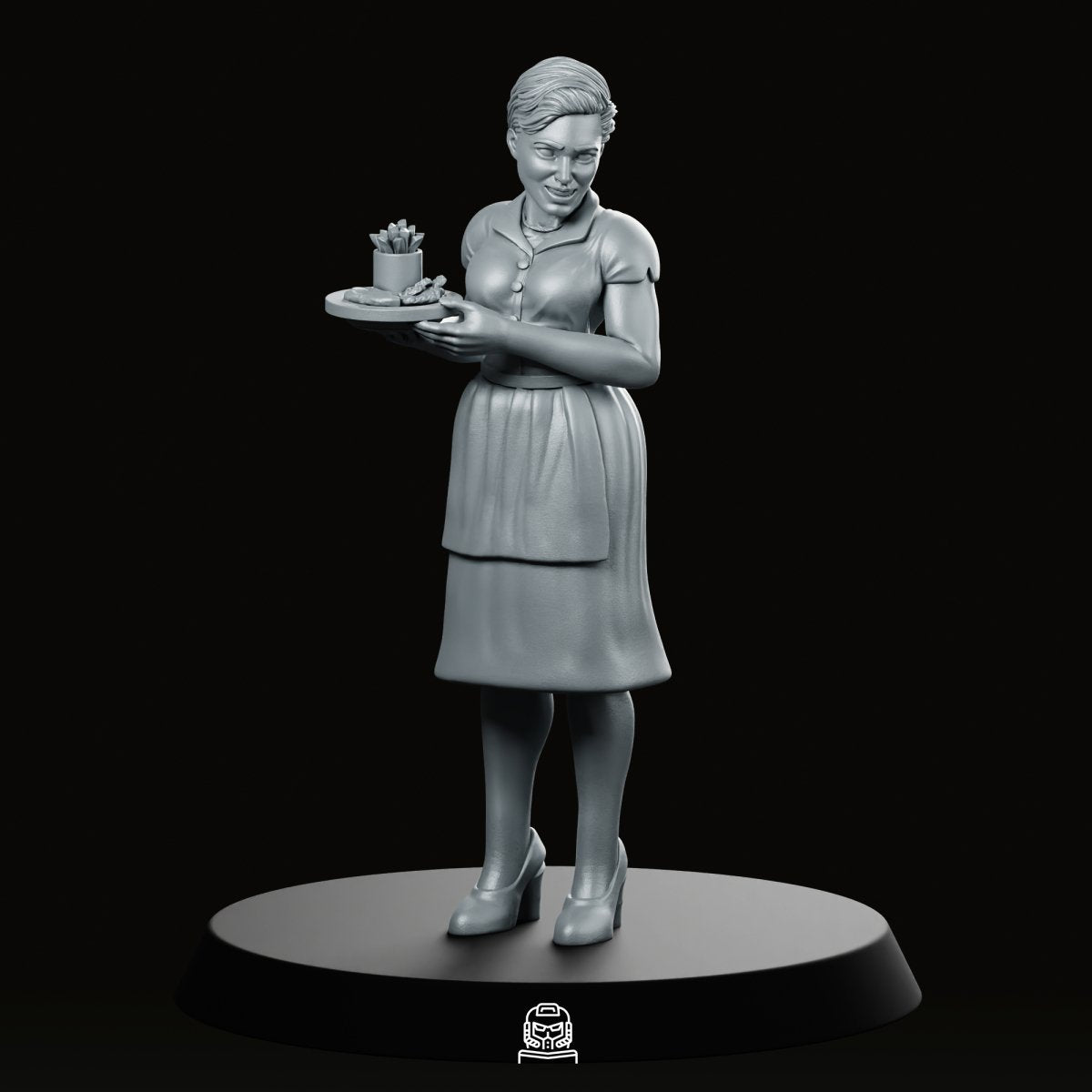 Digital Companion Domestic Partner 2 Miniature - Papsikels Miniatures - We Print Miniatures