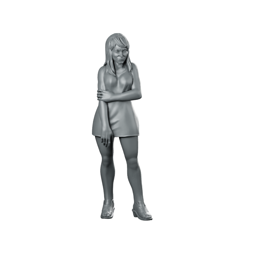 Digital Companion Domestic Partner 3 Miniature Sci-Fi Agent Miniature 360 Spin 01