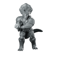 Dinopaps Triceratops Trooper 2 Miniature Blaster Miniature 360 Spin 01
