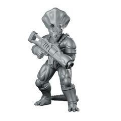 Dinopaps Triceratops Trooper 5 Miniature Rifle Miniature 360 Spin 01