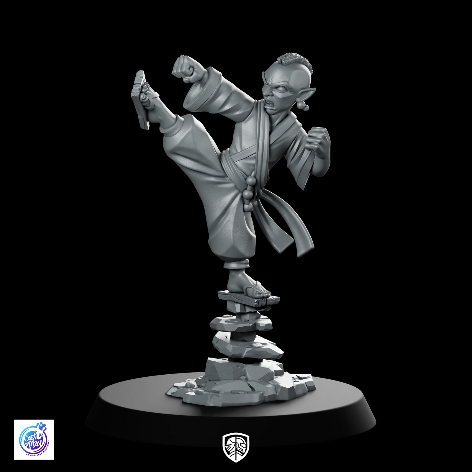 Disciple Balancing Miniature Fantasy Martial Arts Monk